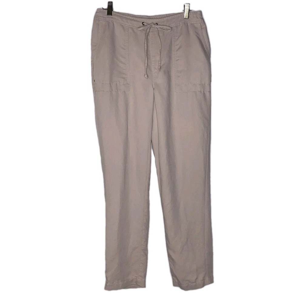 Chicos Pants Size 00 U.S. Size 2 Tan Elastic Waist With Drawstring Light‎ Tan